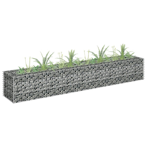 Gabion Raised Bed Silver