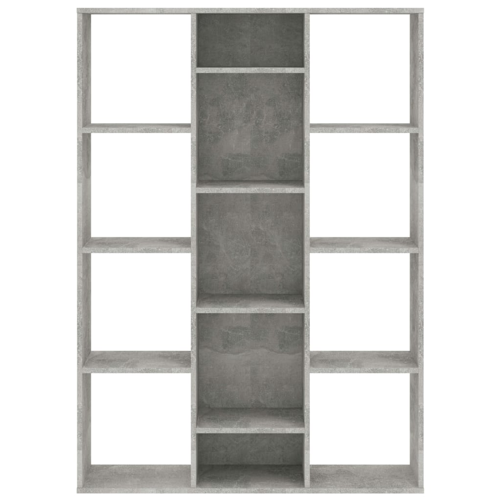 Room Divider/Book Cabinet Concrete Grey  Chipboard