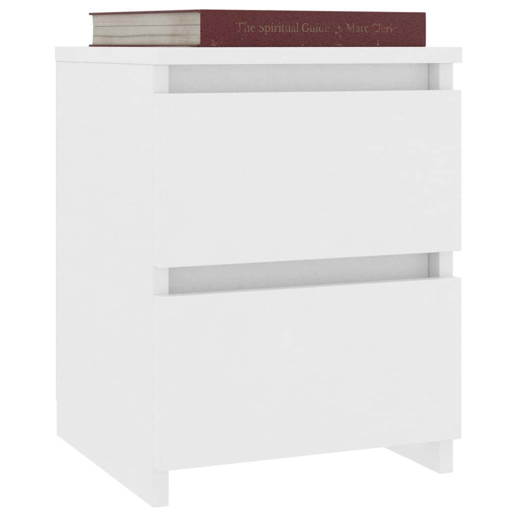 Bedside Cabinet White - Chipboard