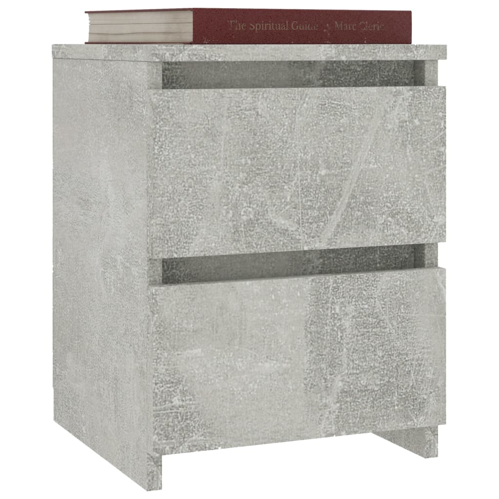 Bedside Cabinet Concrete Grey  Chipboard