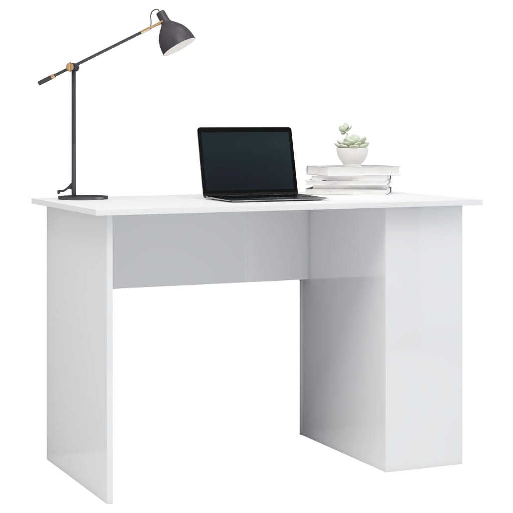 Desk High Gloss White - Chipboard