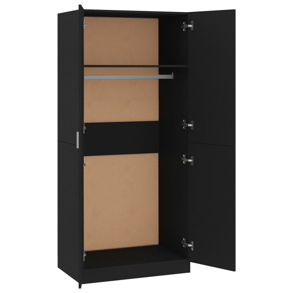 Wardrobe Black -Chipboard