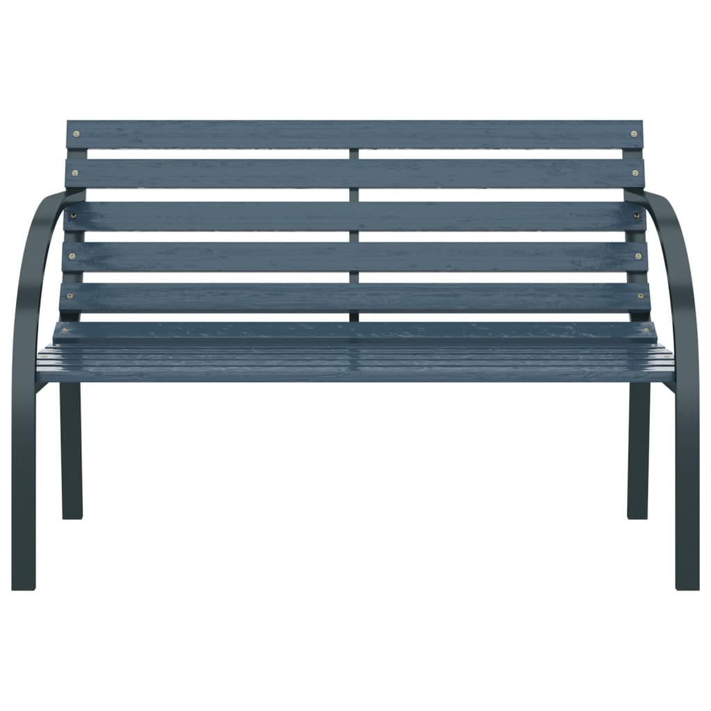 Garden Bench 120 cm Grey Wood