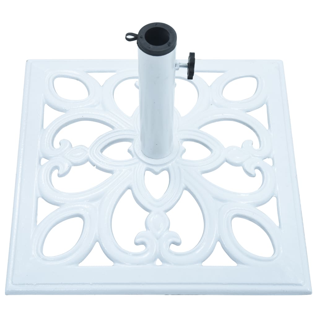 Umbrella Base White 12 kg 49 cm Cast Iron