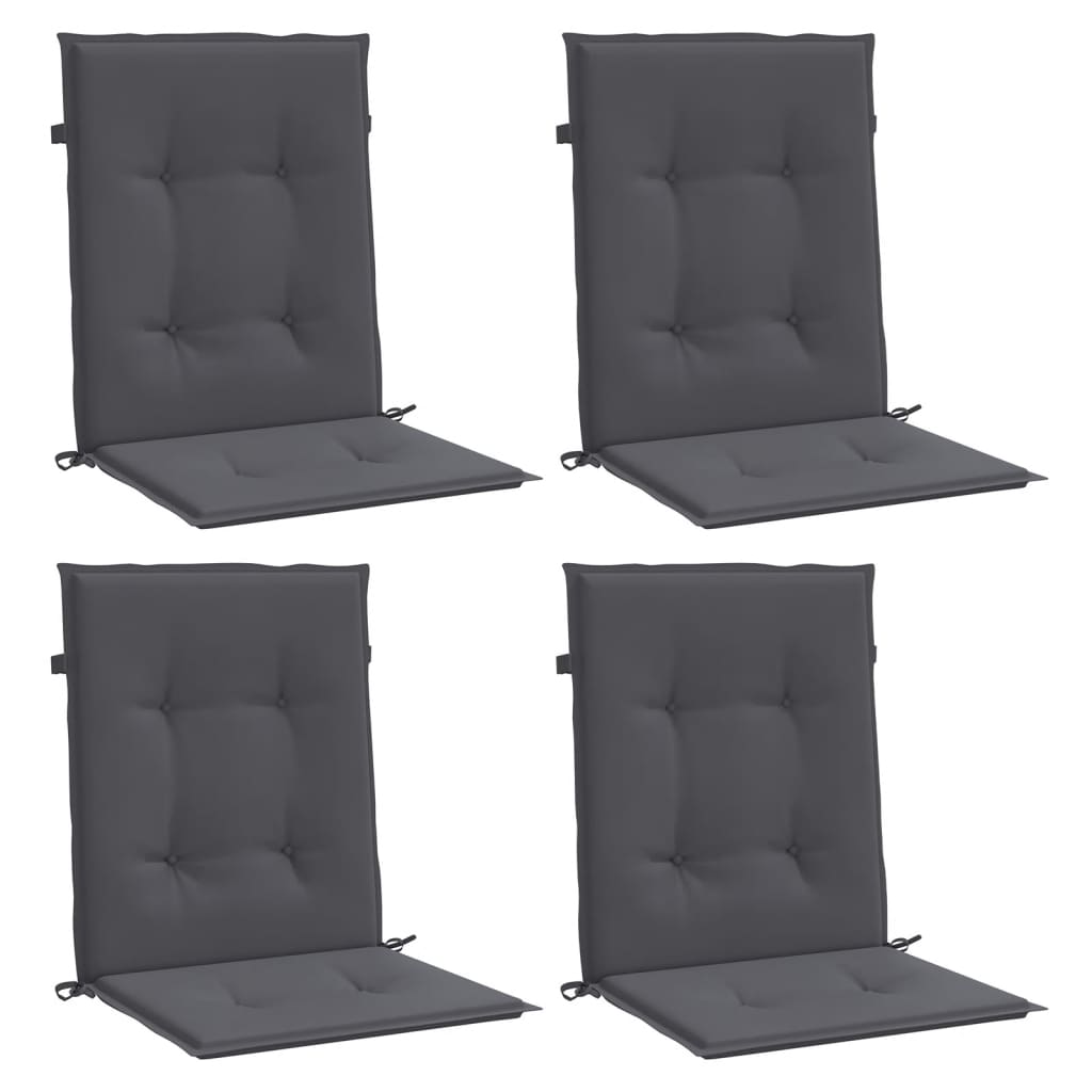 Garden Chair Cushions 4 pcs Anthracite