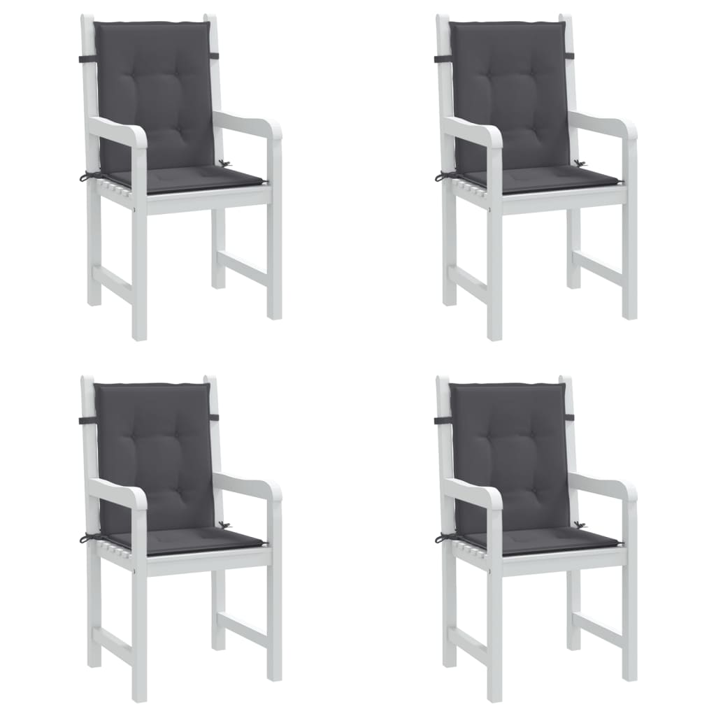 Garden Chair Cushions 4 pcs Anthracite