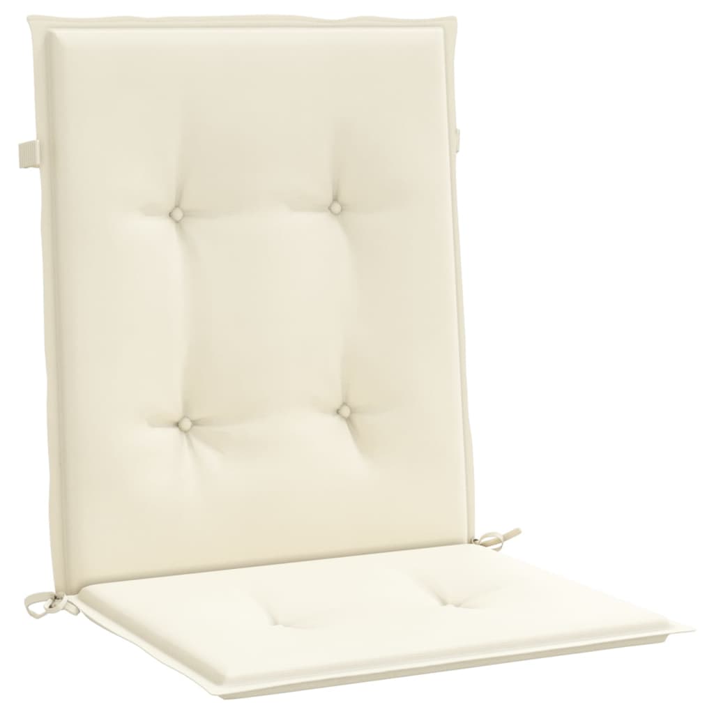 Garden Chair Cushions 2 pcs Cream