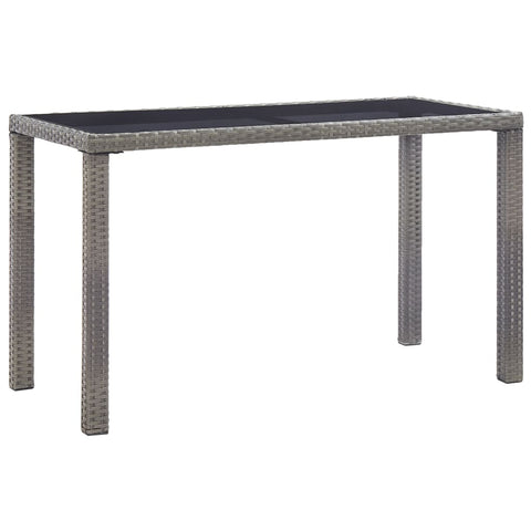 Garden Table Anthracite  Poly Rattan