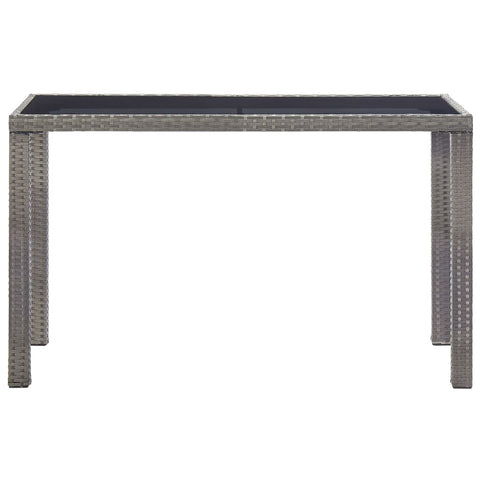 Garden Table Anthracite  Poly Rattan