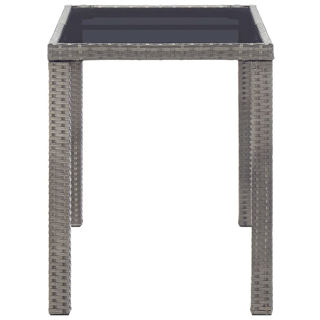 Garden Table Anthracite  Poly Rattan