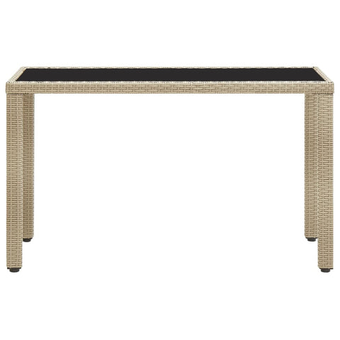 Garden Table Grey Poly Rattan