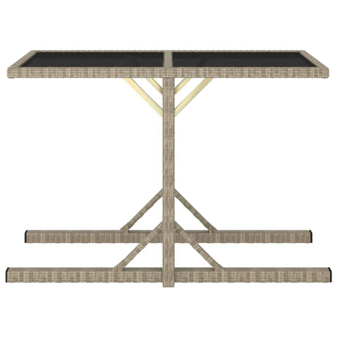 Garden Table Beige  Glass