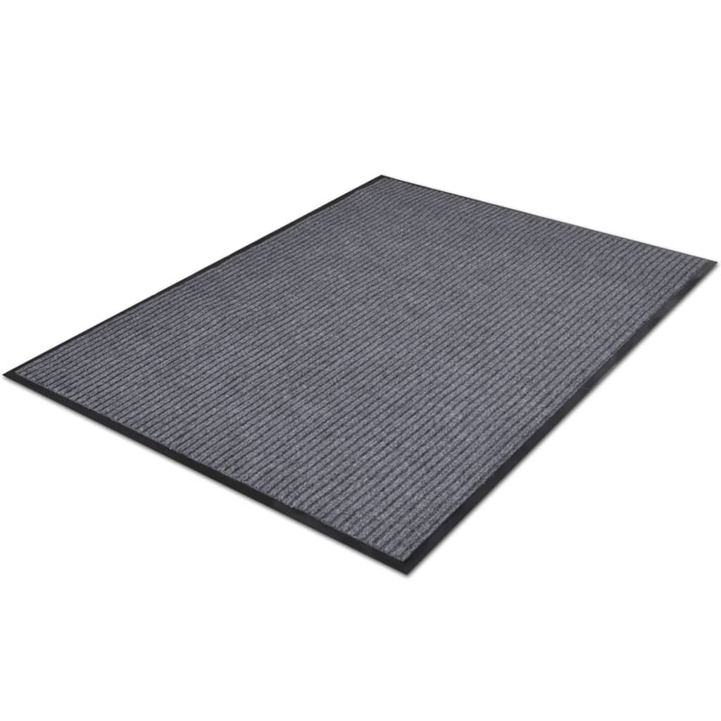 PVC Door Mats 2 pcs Grey