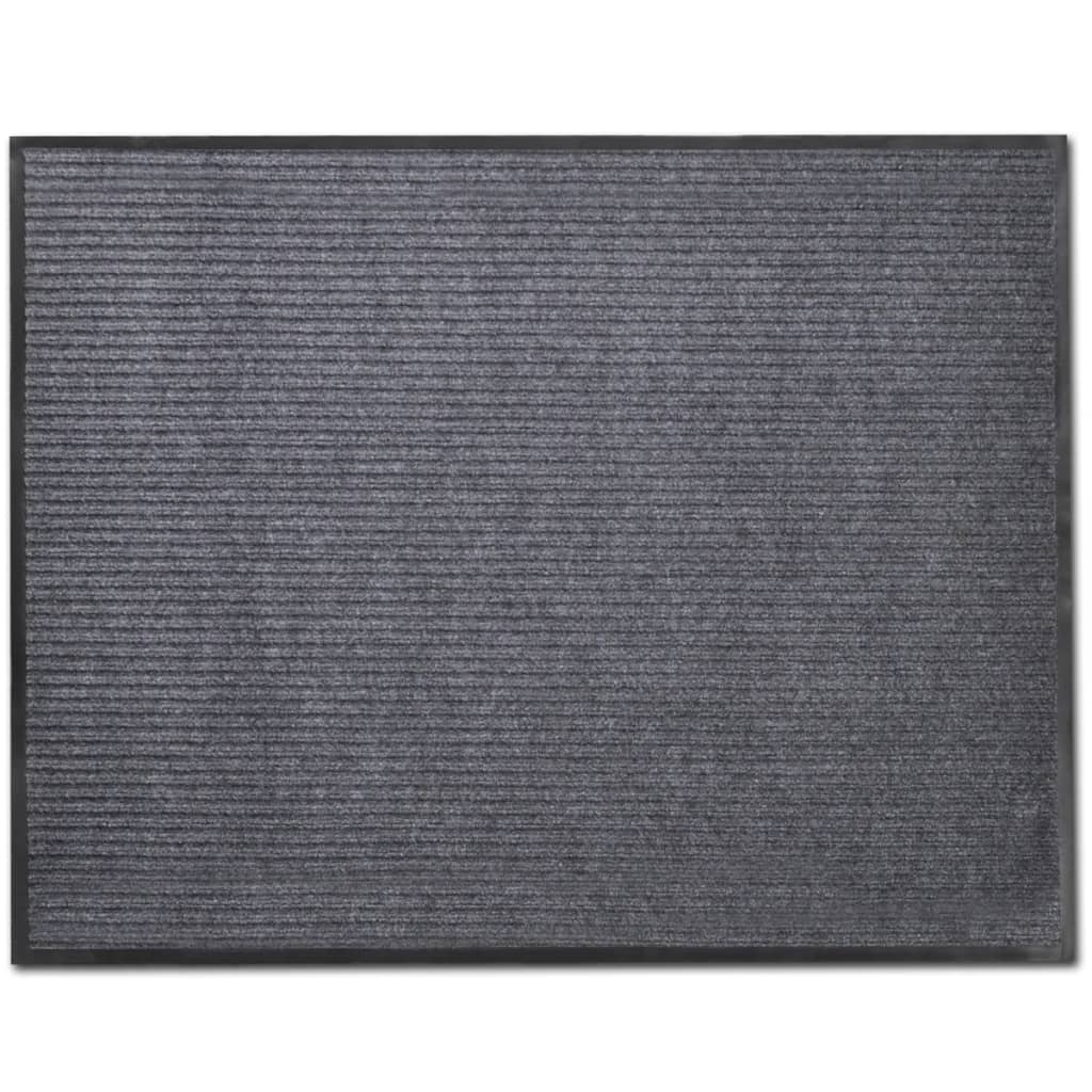 PVC Door Mats 2 pcs Grey