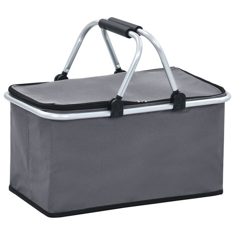 Foldable Cool Bag Grey Aluminium