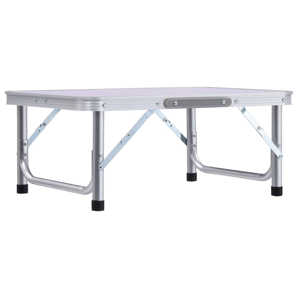 Folding Camping Table White Aluminium