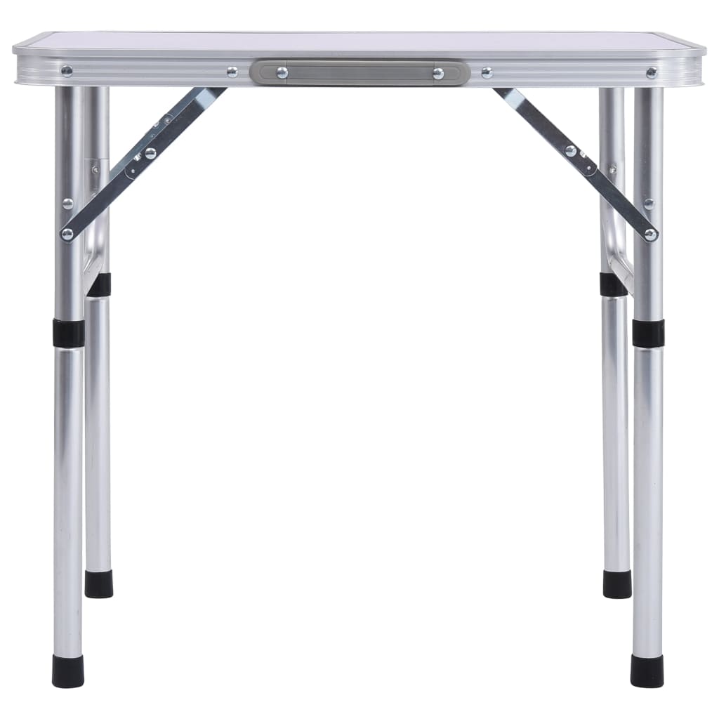 Folding Camping Table White Aluminium