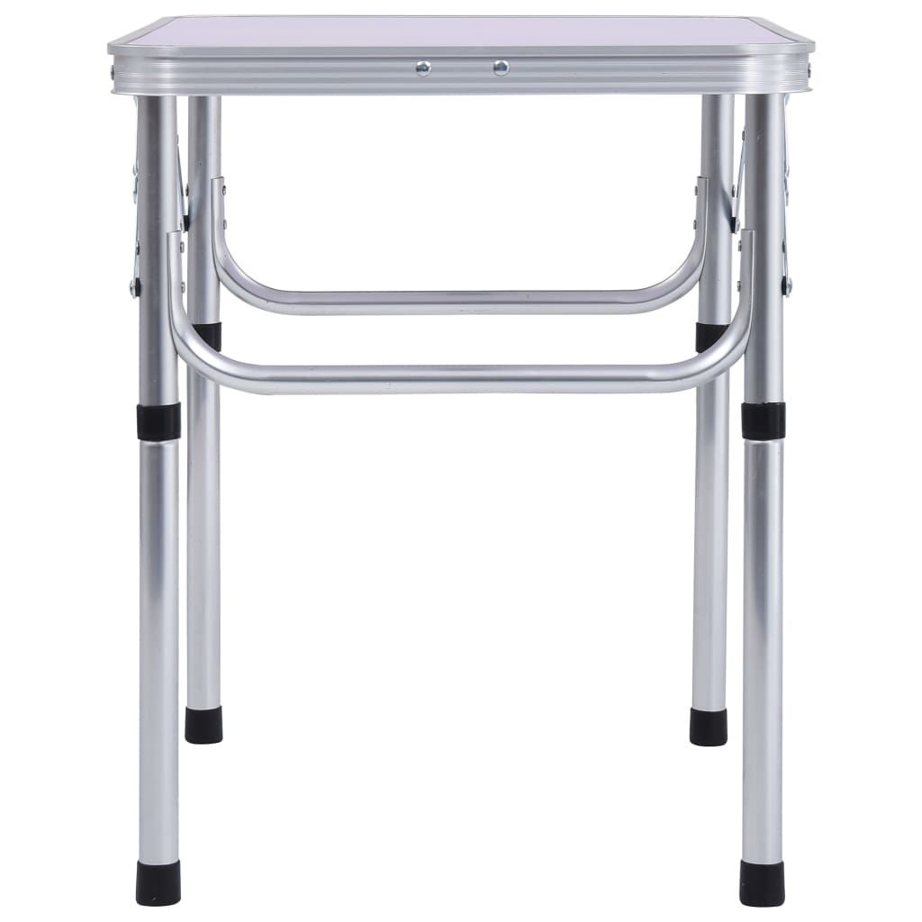 Folding Camping Table White Aluminium