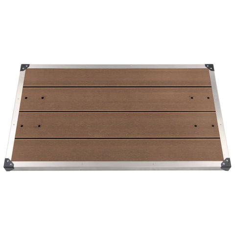 Outdoor Shower Tray WPC Stainless Steel