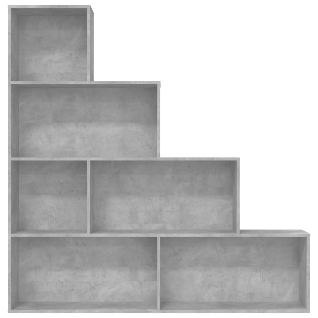 Book Cabinet/Room Divider Concrete Grey -Chipboard