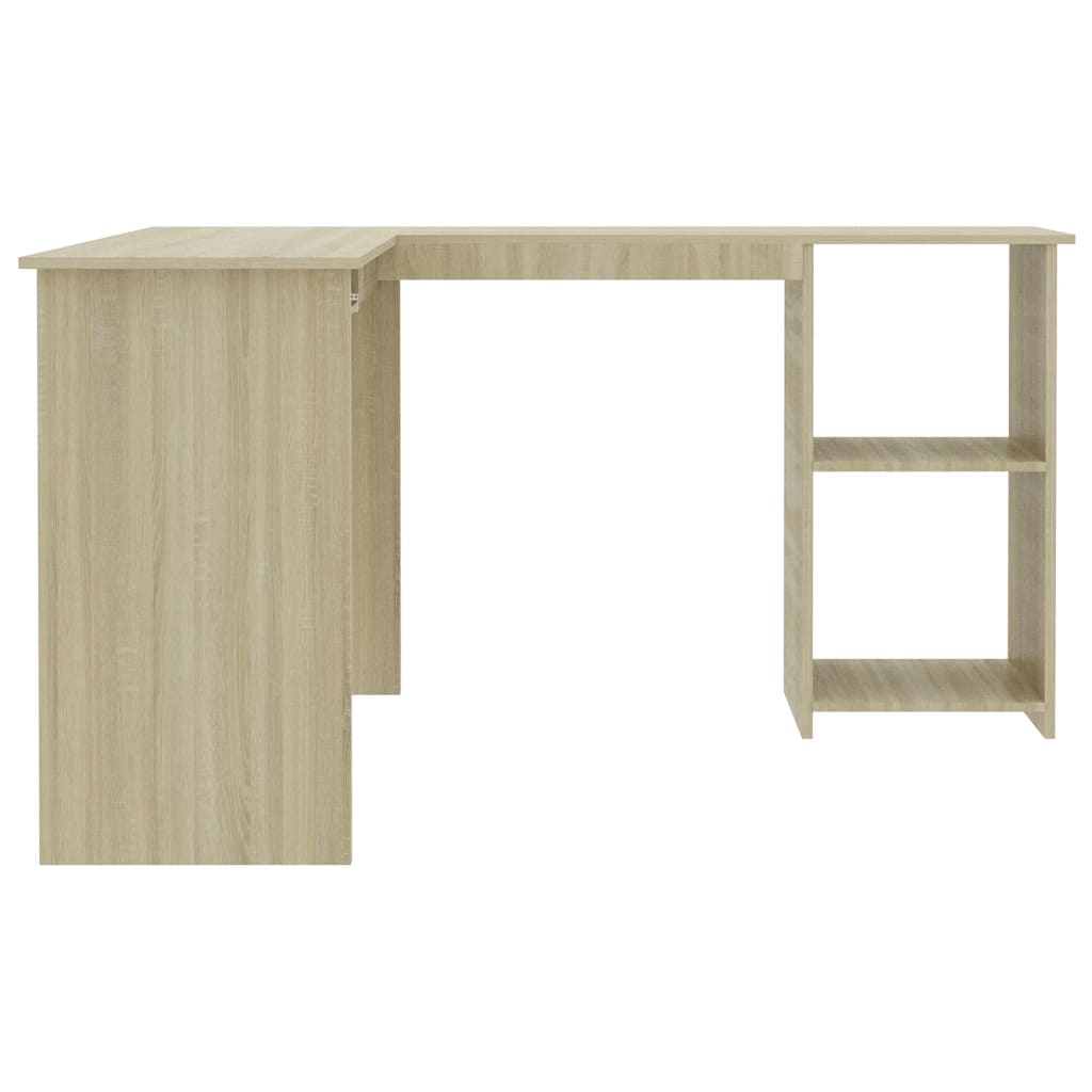 L-Shaped Corner Desk Sonoma Oak  Chipboard