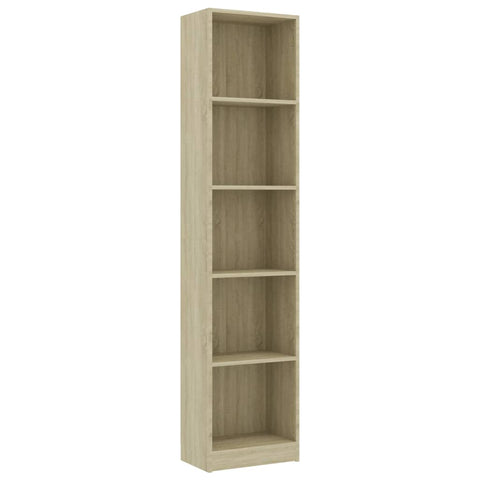 5-Tier Book Cabinet Sonoma Oak-Chipboard