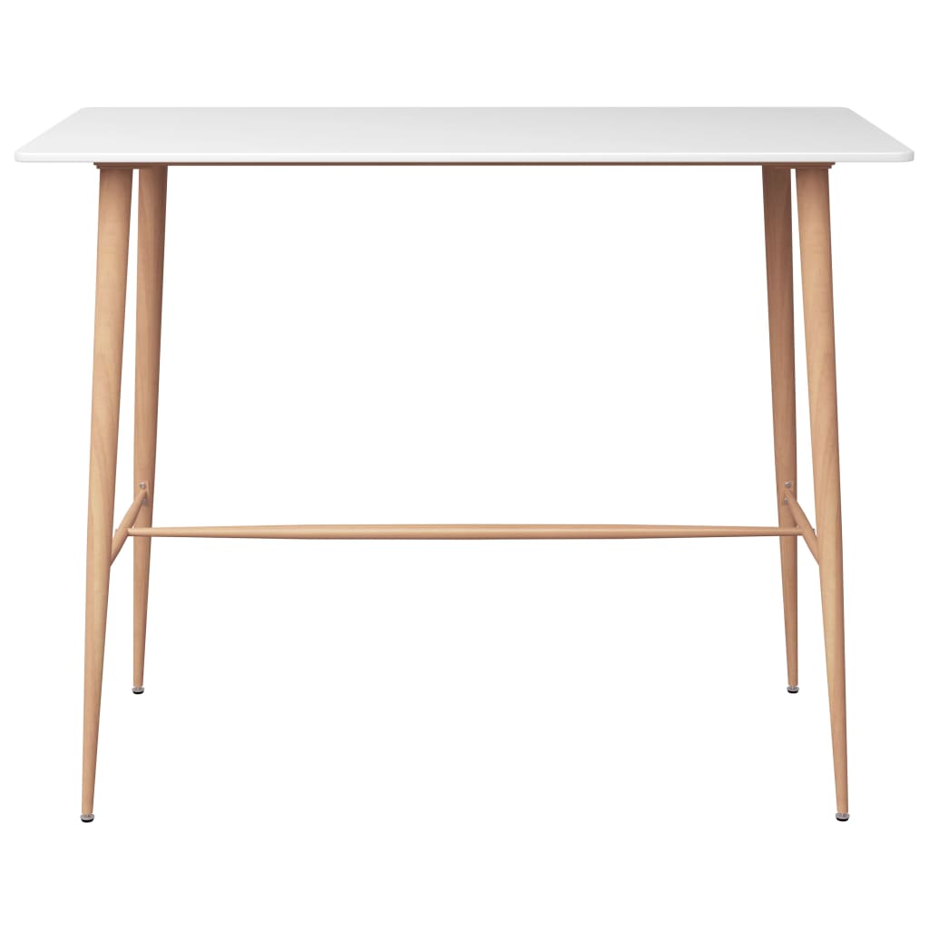 Bar Table White Metal