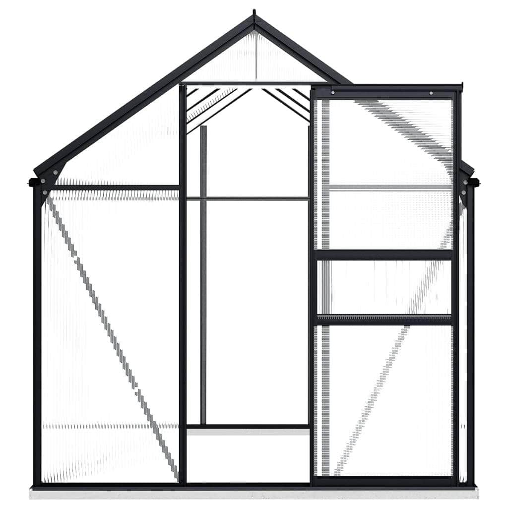 Greenhouse with Base Frame Anthracite Aluminium