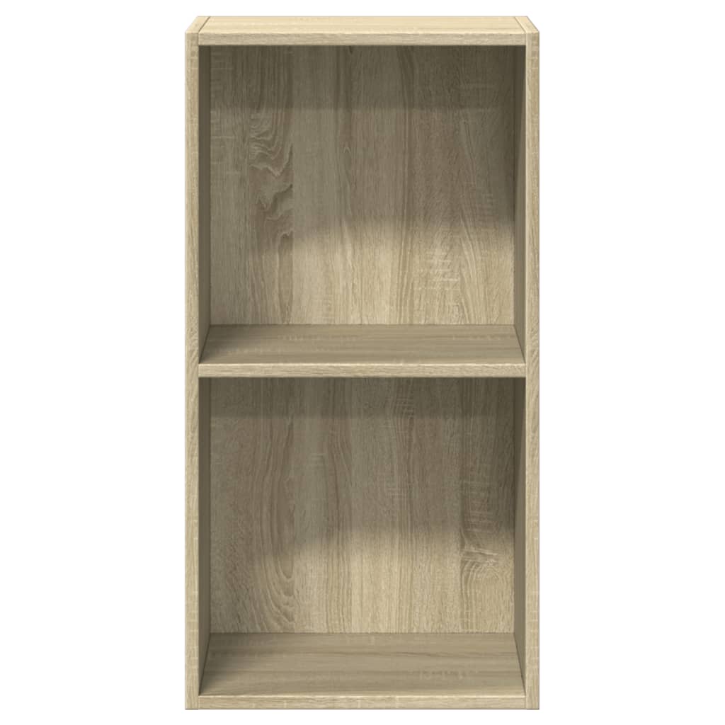 2-Tier Book Cabinet Sonoma Oak -Chipboard