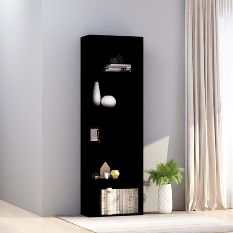 5-Tier Book Cabinet Black - Chipboard