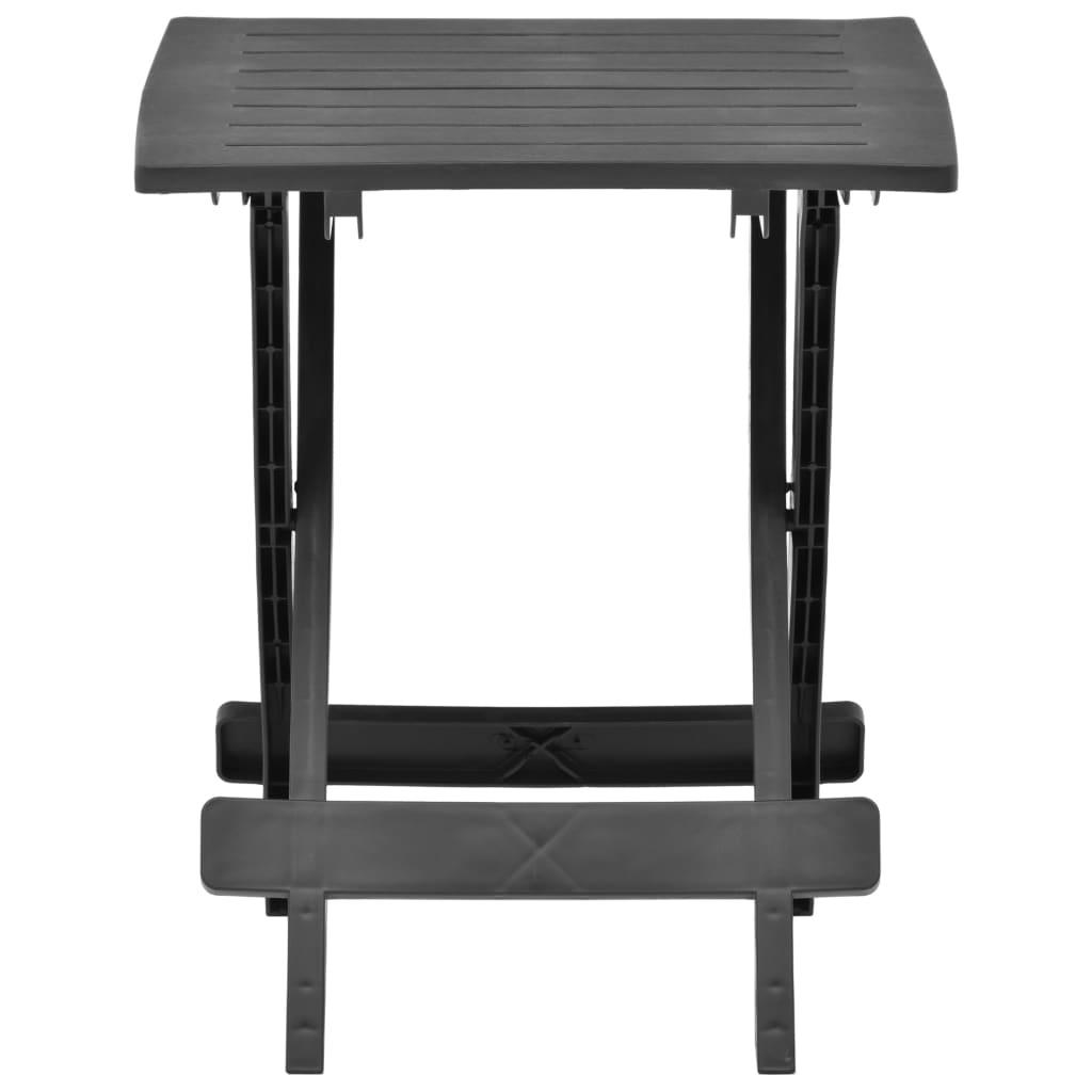 Folding Garden Table Anthracite Plastic