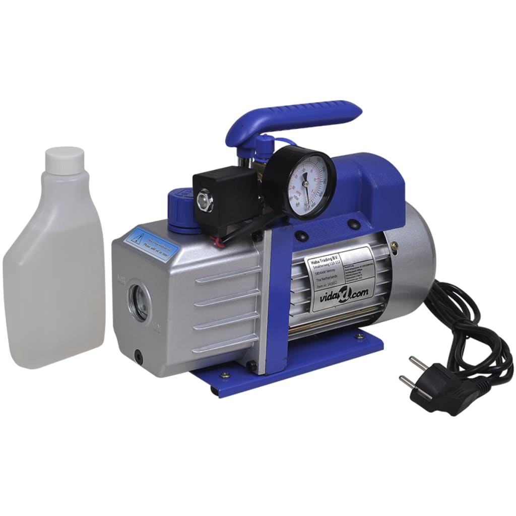 Single Stage Vacuum Pump with 2-Way Manifold Gauge Set