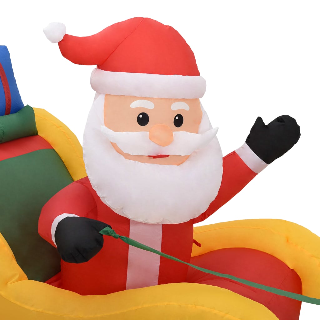 Christmas Inflatable Santa and Reindeer Decoration