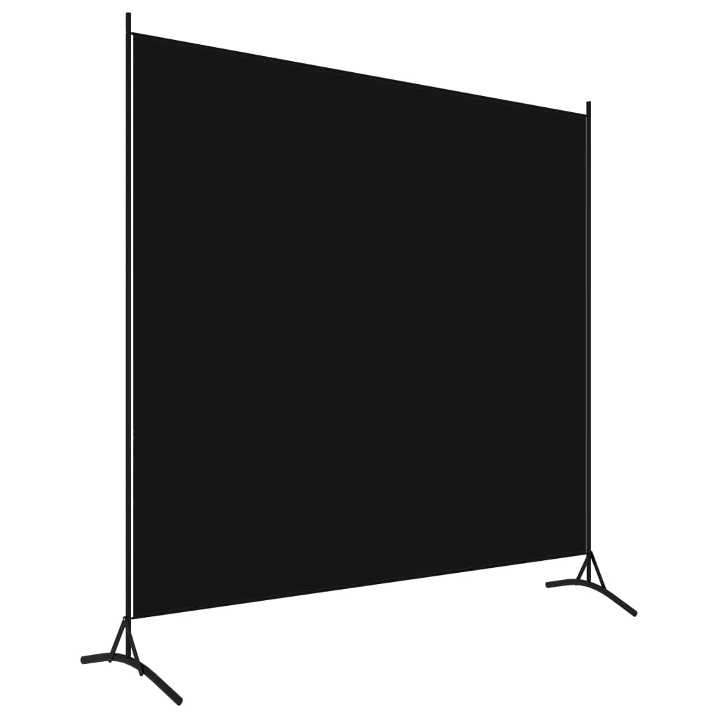 Room Divider Black Fabric