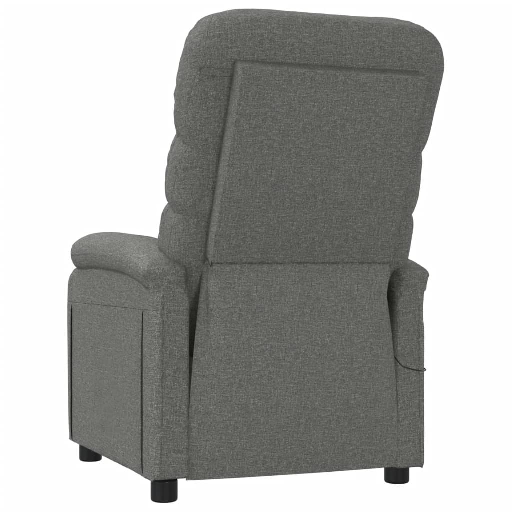 Massage Recliner Dark Grey , Fabric