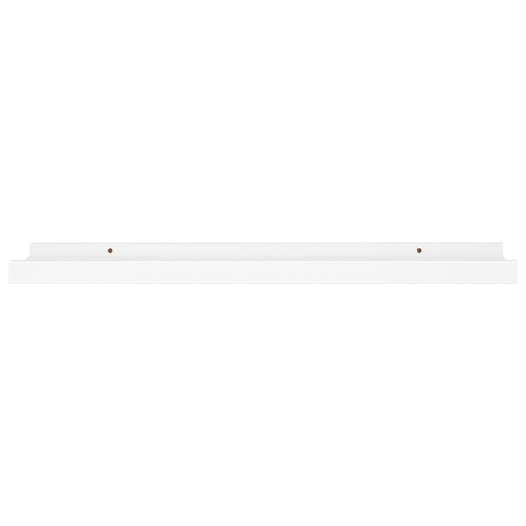 Picture Frame Ledge Shelves 2 pcs White