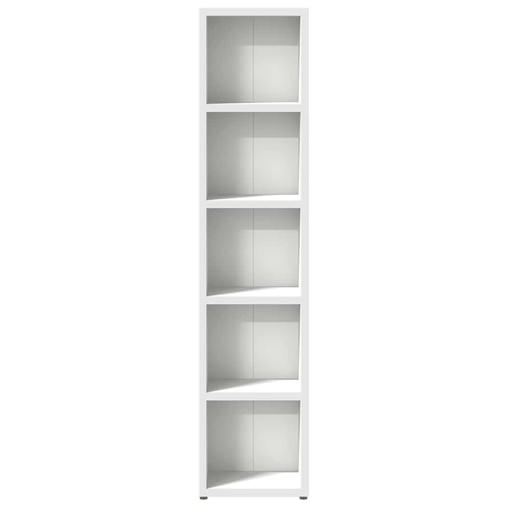 CD Cabinets 2 pcs White Engineered Wood