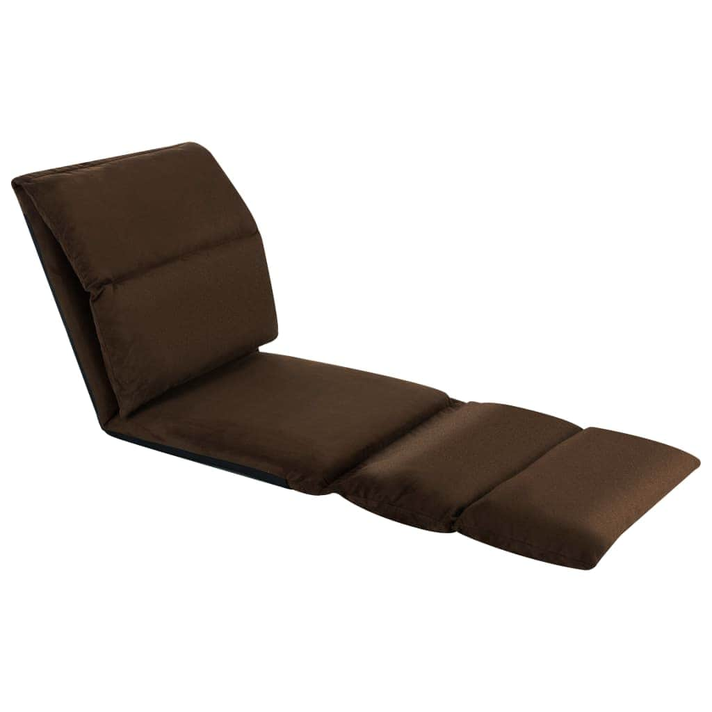 Folding Floor Chair Brown