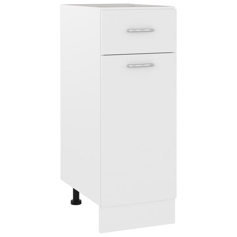 Drawer Bottom Cabinet White - Engineered Wood