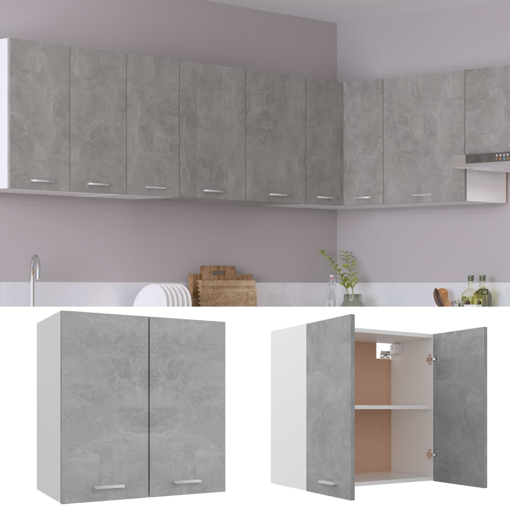 Hanging Cabinet Concrete Grey - Engineered Wood