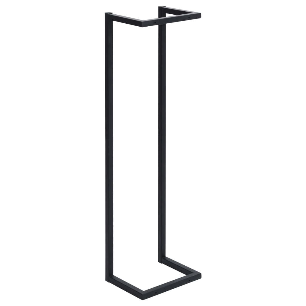 Towel Rack Black Iron