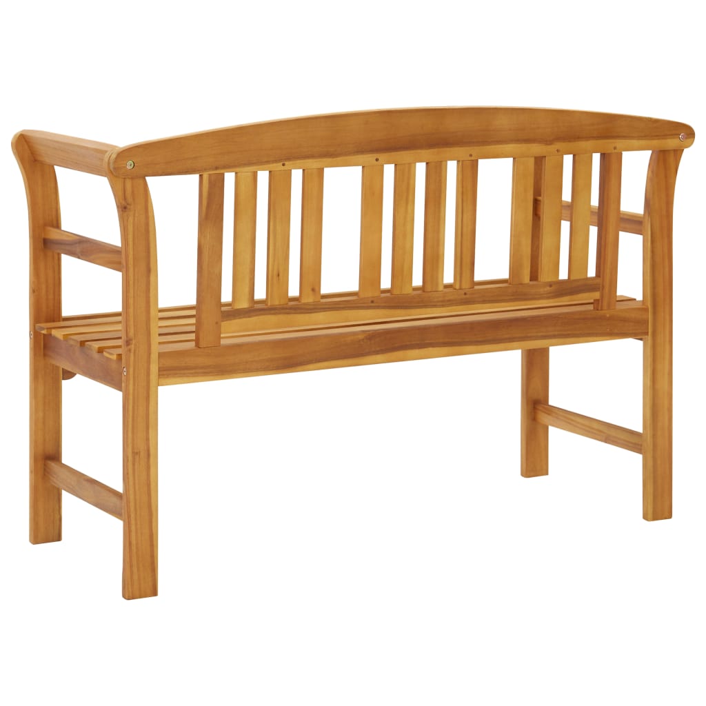 Garden Bench with Cushion Solid Acacia Wood