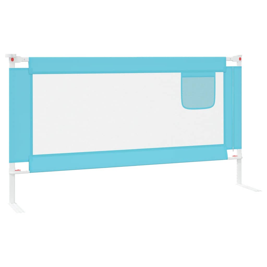 Toddler Safety Bed Rail Blue Fabric