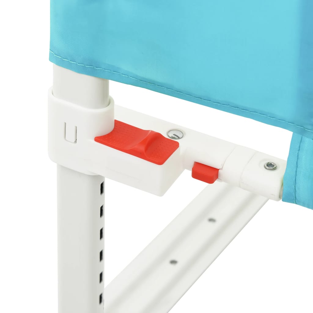 Toddler Safety Bed Rail Blue Fabric