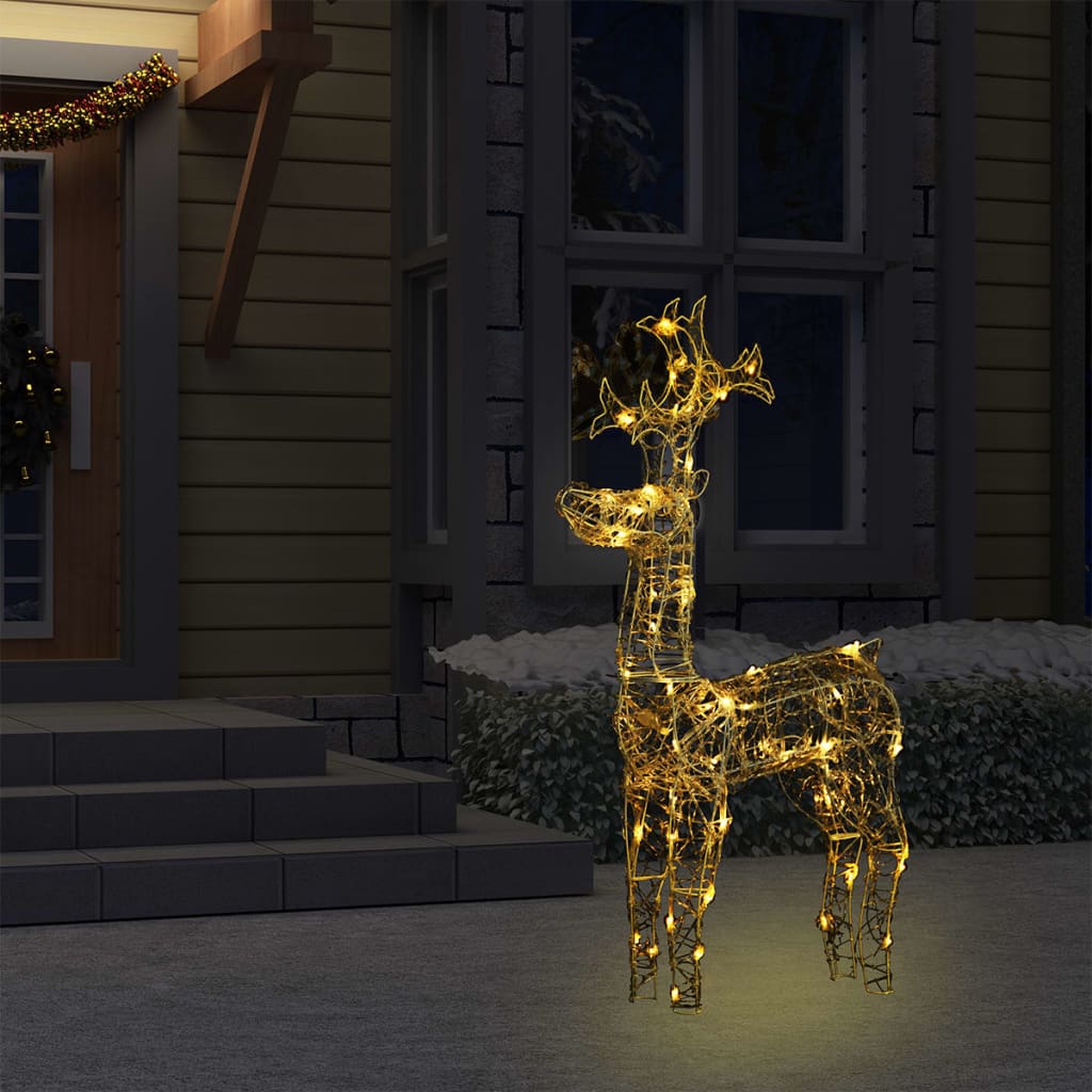 Reindeer Christmas Decoration 90 LEDs Acrylic