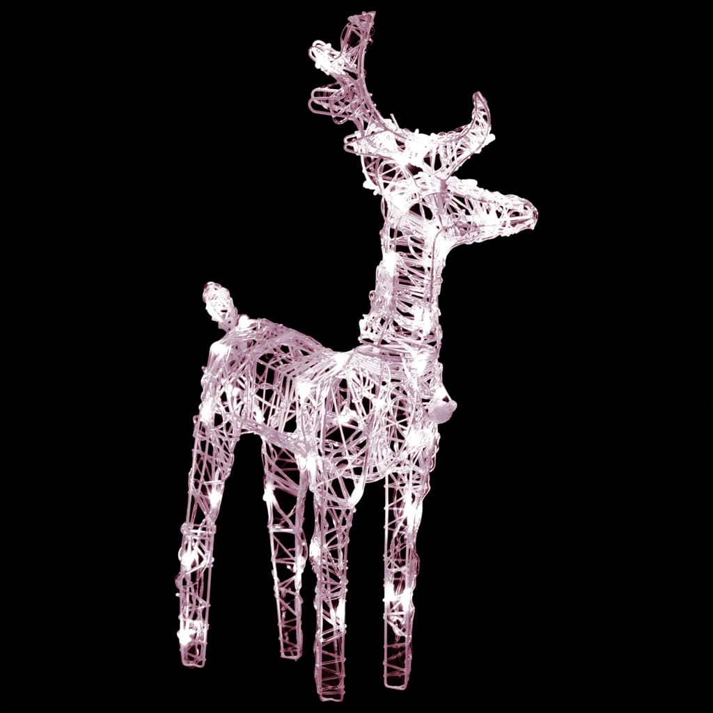 Reindeers & Sleigh Christmas Decoration 160 LEDs Acrylic