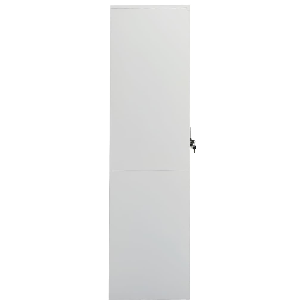 Wardrobe Light Grey Steel