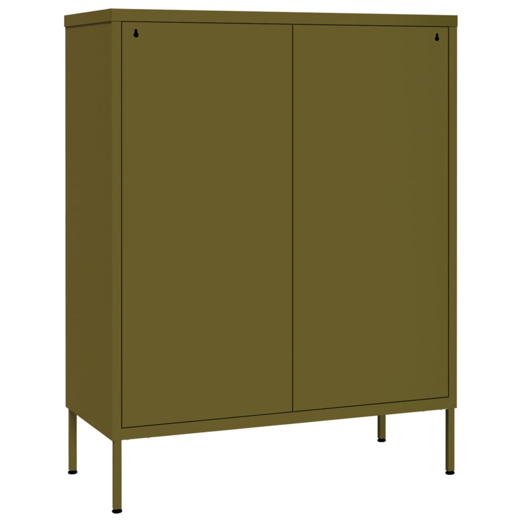 Drawer Cabinet Olive Green Steel