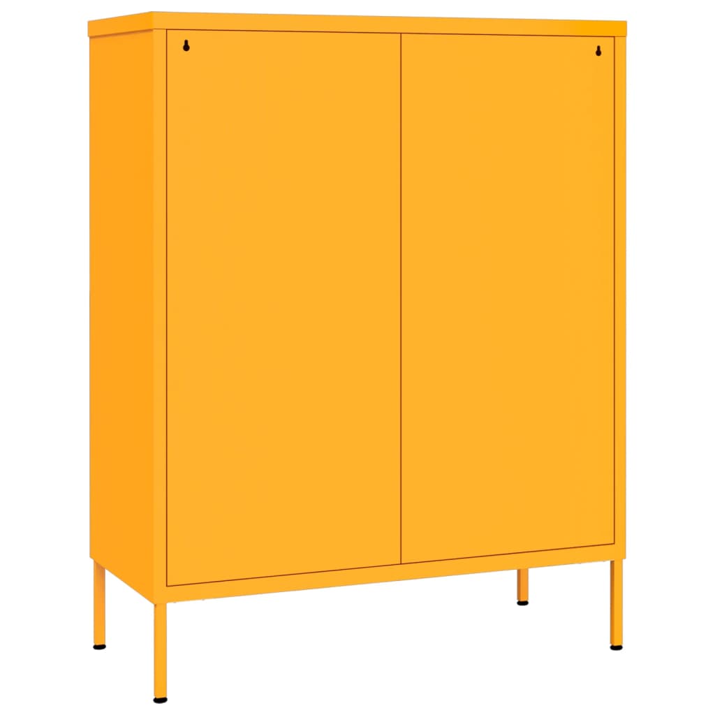 Drawer Cabinet Mustard Yellow Steel