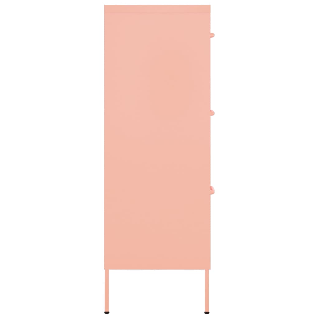 Drawer Cabinet Pink Steel